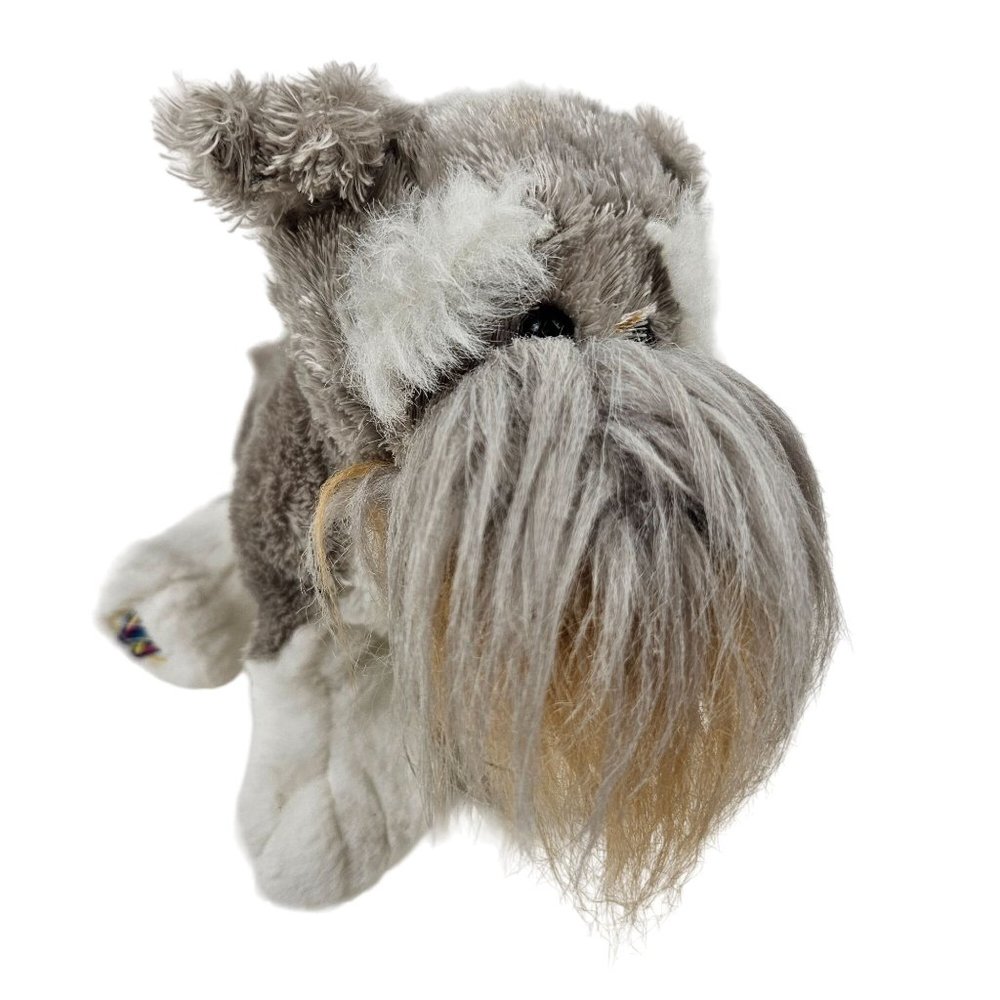 Ganz Webkinz Schnauzer Gray Puppy Dog Stuffed Animal Plush Fluffy Toy Code